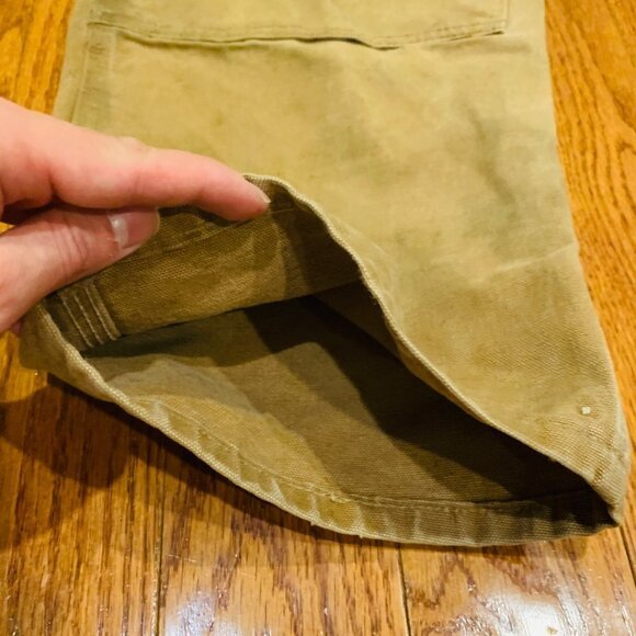 Vintage 60s 70s Carhartt Double Knee Work Pants 44 x 30 Talon Zipper Duck Canvas - Picture 5 of 16
